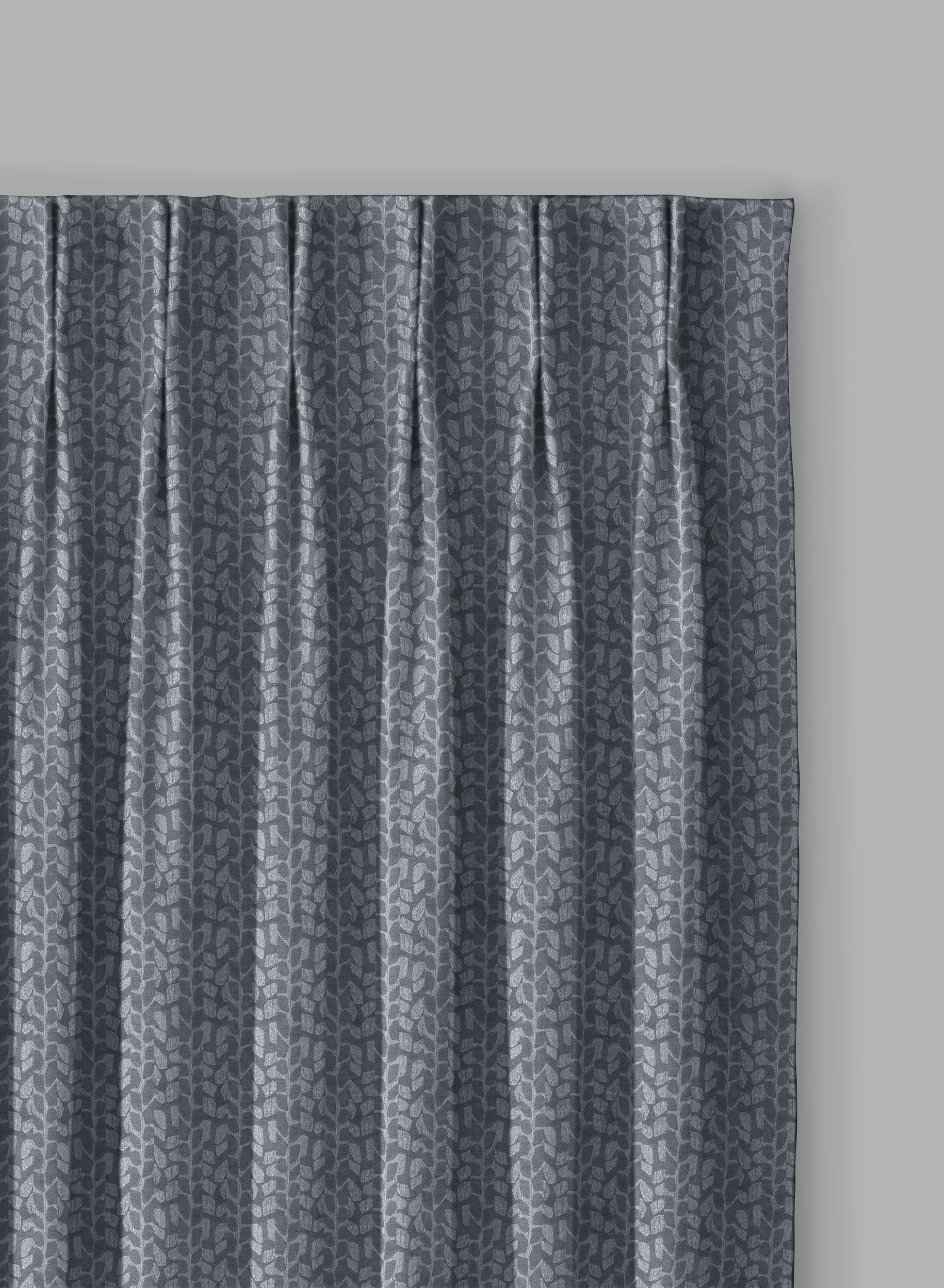 Eudora Jacquard Blackout Curtains | Pebble Jacquard Weave & Total Light Block | Dusk Gray | Set of 2 | Fully Customizable