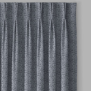 Eudora Jacquard Blackout Curtains | Pebble Jacquard Weave & Total Light Block | Dusk Gray | Set of 2 | Fully Customizable