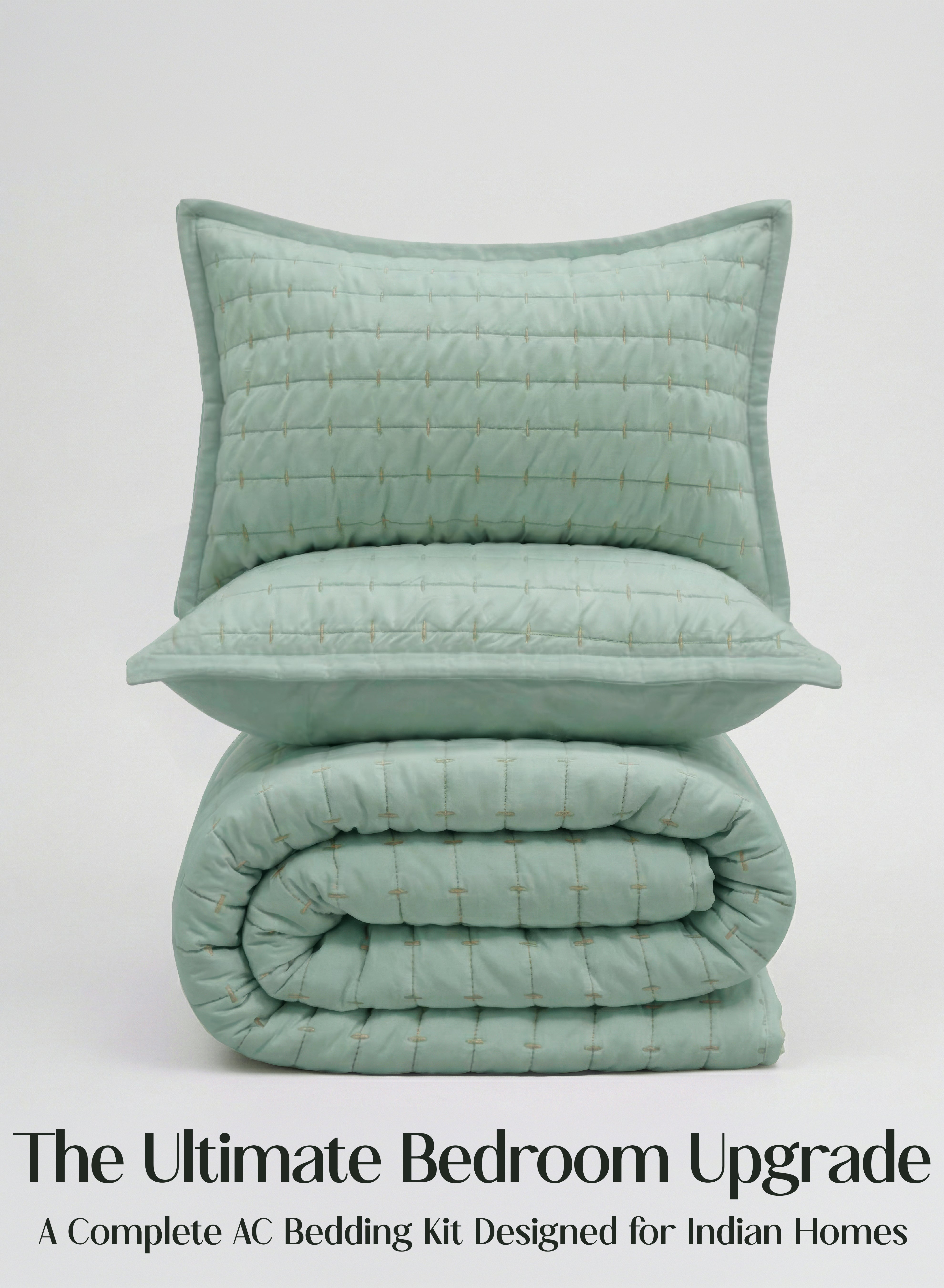 CloudTouch™ 8-Piece Bedding Set | Complete Bedroom Upgrade in One Set | Matcha Milk