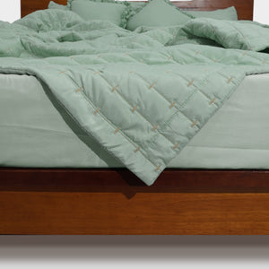 Home Crayons CloudTouch™ Comforter Set | All-Season | 33% Oversized | Includes 2 Pillow Covers & 2 Cushion Covers | Matcha Milk