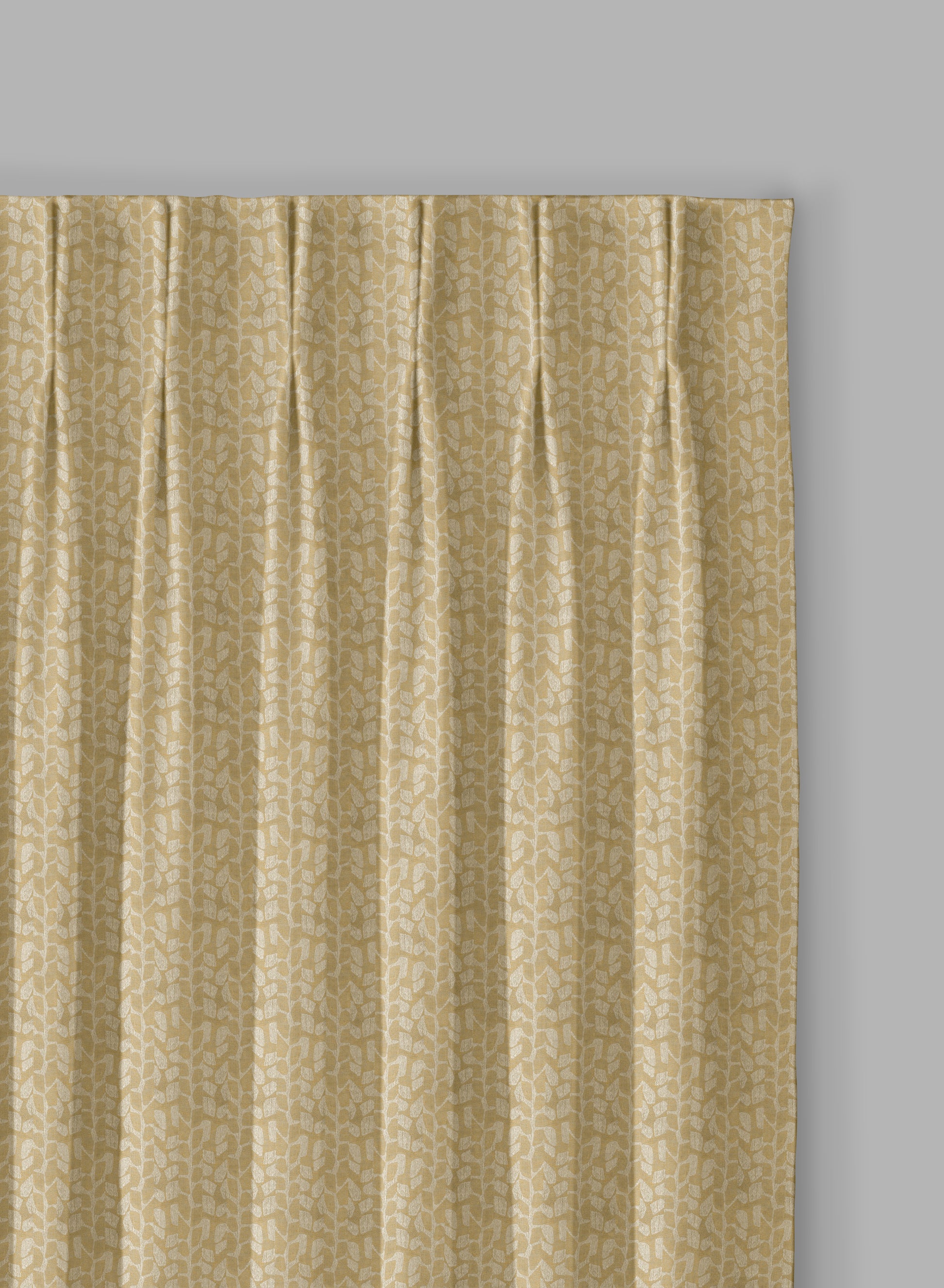 Eudora Jacquard Blackout Curtains | Pebble Jacquard Weave & Total Light Block | Champagne Gold | Set of 2 | Fully Customizable