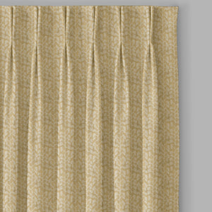 Eudora Jacquard Blackout Curtains | Pebble Jacquard Weave & Total Light Block | Champagne Gold | Set of 2 | Fully Customizable
