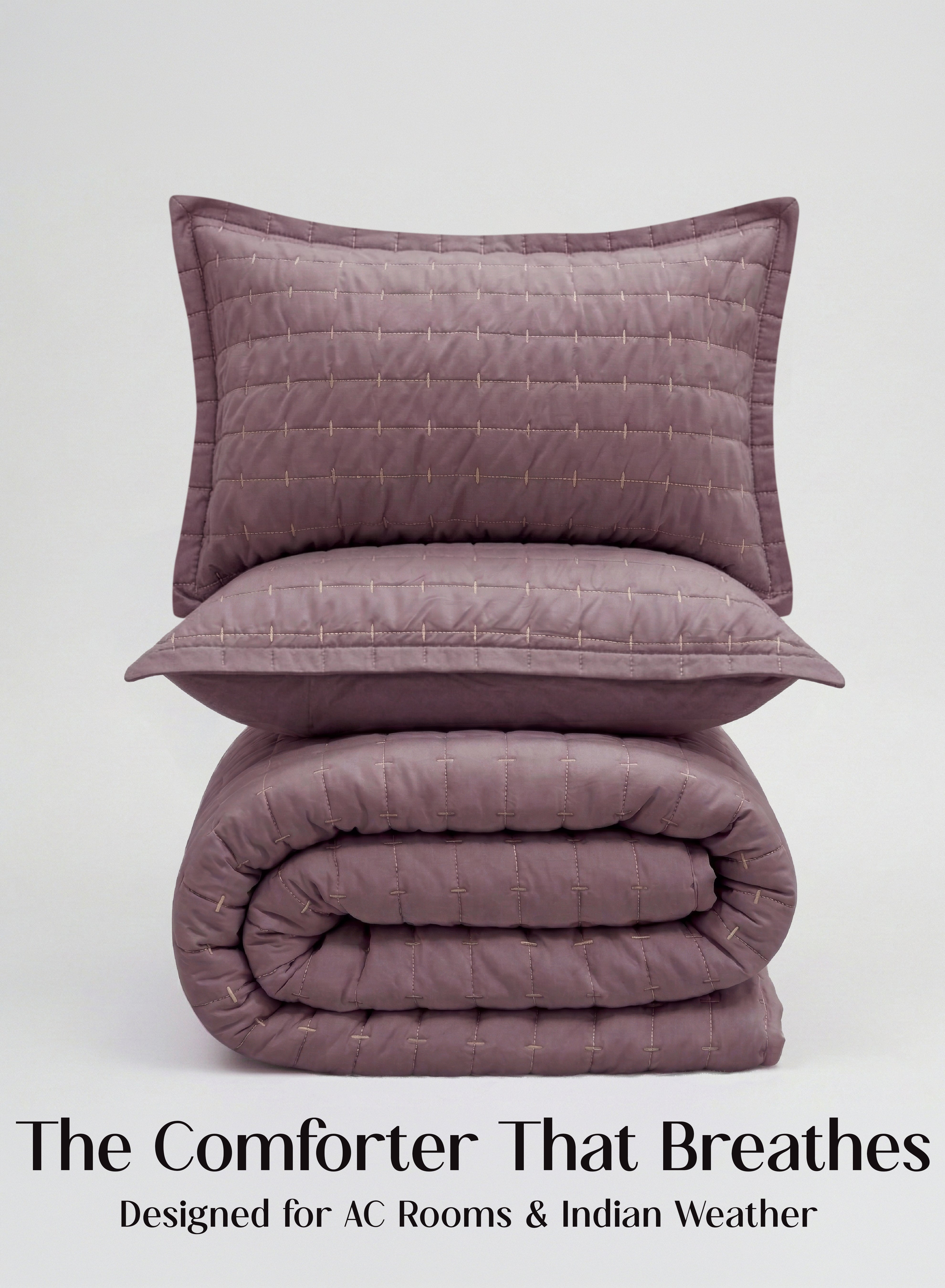 CloudTouch™ 5-Piece Comforter Set | 33% Oversized | Includes 2 Pillow & 2 Cushion Covers | Mulberry