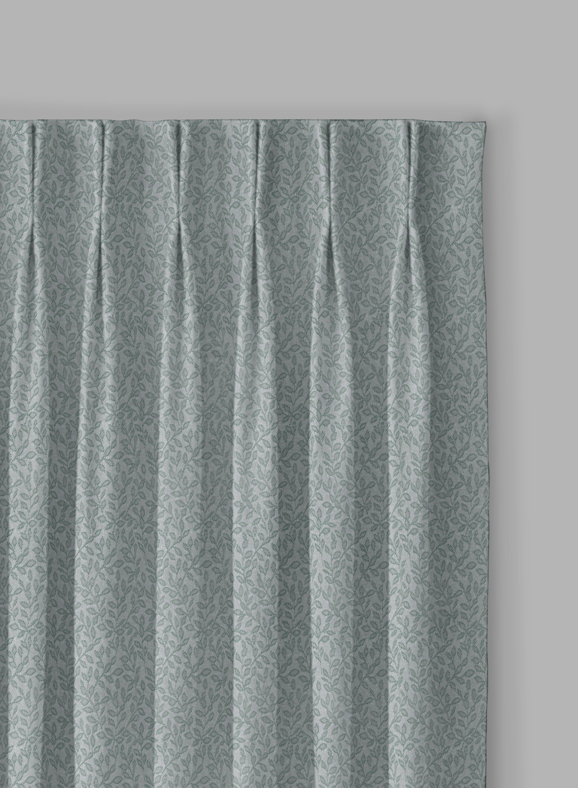 Eudora Jacquard Room Darkening Curtains | European Jacquard Weave | Seafoam Green | Set of 2 | Fully Customizable