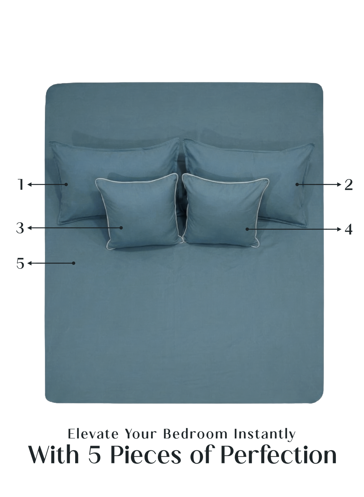LuxeFit™ Fitted Bedsheet Set | Tropical Teal