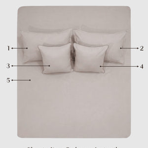 Home Crayons LuxeFit™ Fitted Bedsheet Set | Perfect Fit for Queen & King Mattresses | Ivory Beige