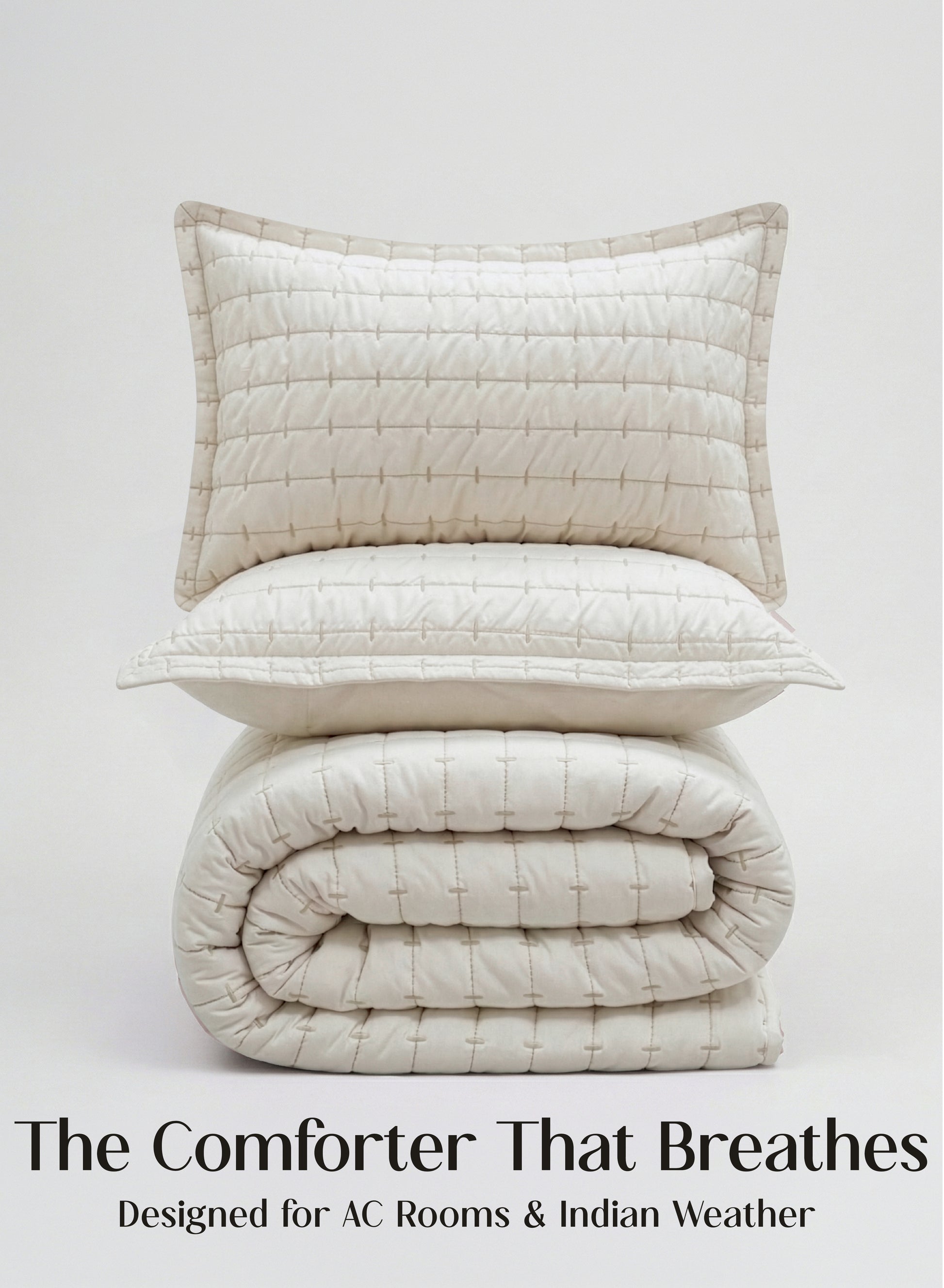 Home Crayons CloudTouch™ 5-Piece AC Comforter Set | 33% Oversized | Includes 2 Pillow & 2 Cushion Covers | Morning Glory