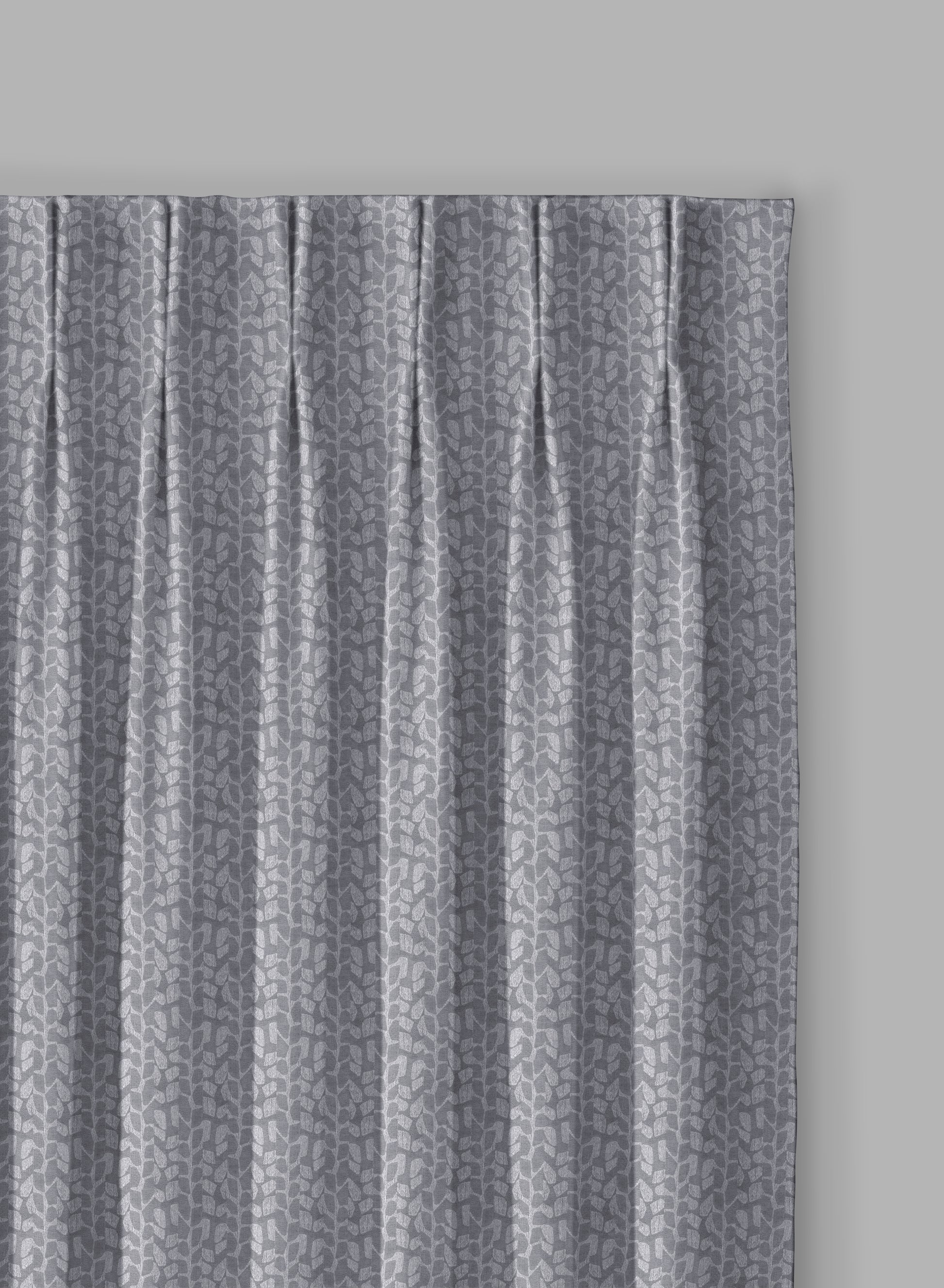 Eudora Jacquard Room Darkening Curtains | Pebble Jacquard Weave | Feather Gray | Set of 2 | Fully Customizable