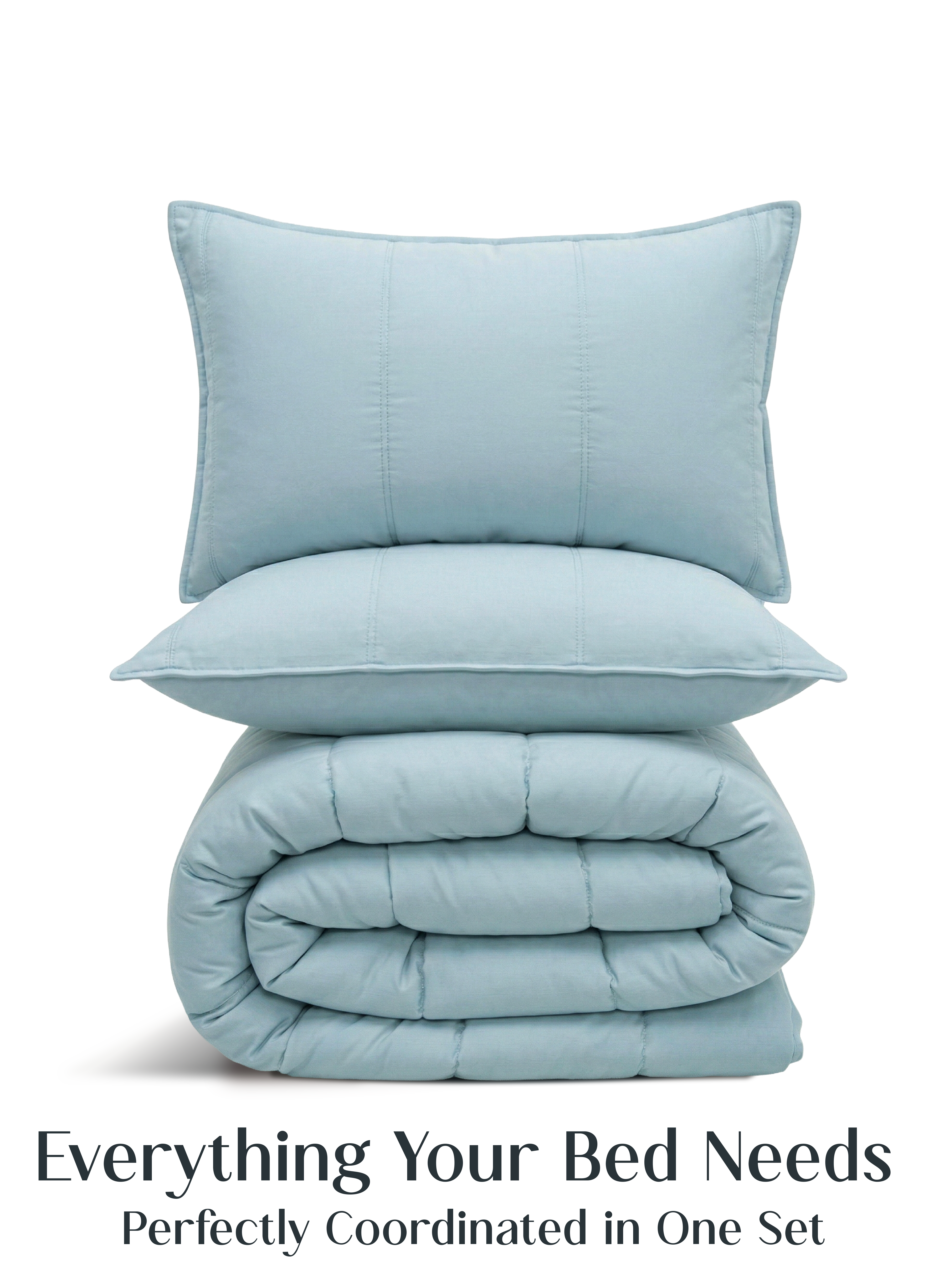 Cocoon 8-Piece Bedding Set | Blue Meadow