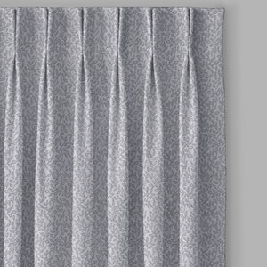 Eudora Jacquard Room Darkening Curtains | European Jacquard Weave | Feather Gray | Set of 2 | Fully Customizable