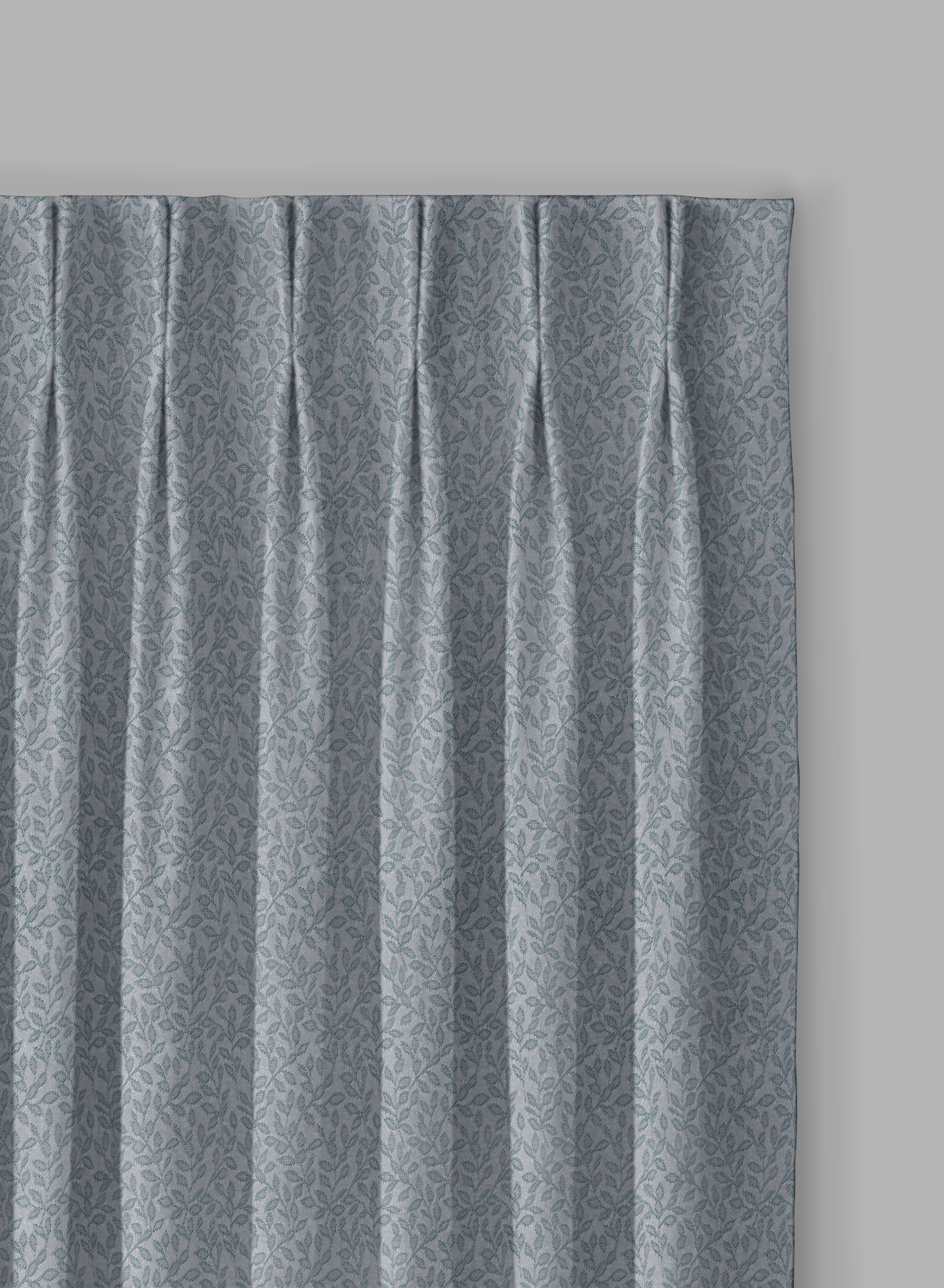 Eudora Jacquard Room Darkening Curtains | European Jacquard Weave | Twilight Aqua | Set of 2 | Fully Customizable