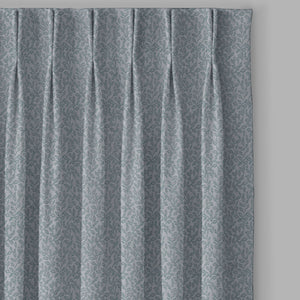 Eudora Jacquard Room Darkening Curtains | European Jacquard Weave | Twilight Aqua | Set of 2 | Fully Customizable