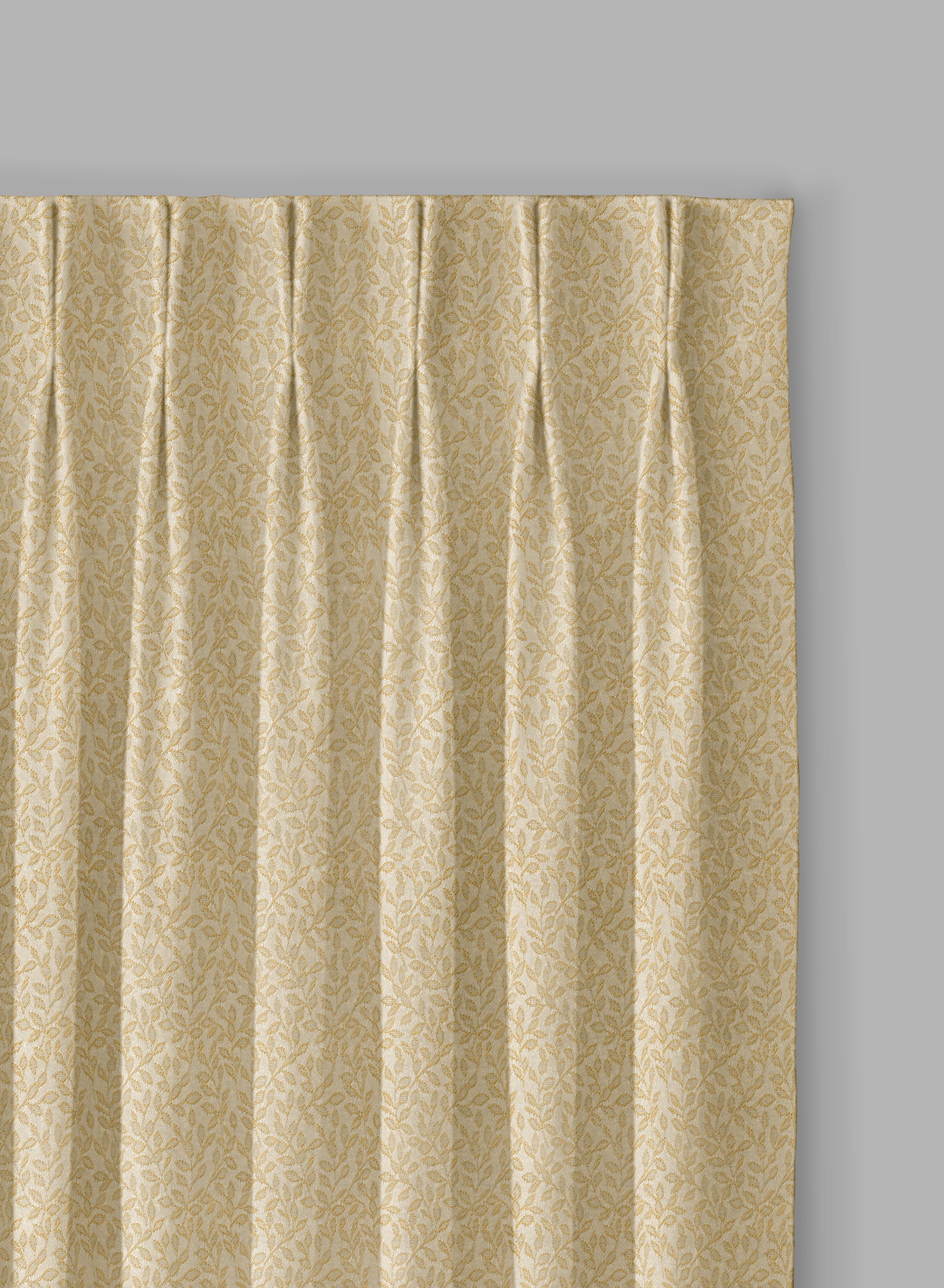 Eudora Jacquard Blackout Curtains | European Jacquard Weave & Total Light Block | Champagne Gold | Set of 2 | Fully Customizable