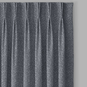 Eudora Jacquard Room Darkening Curtains | European Jacquard Weave | Dusk Gray | Set of 2 | Fully Customizable