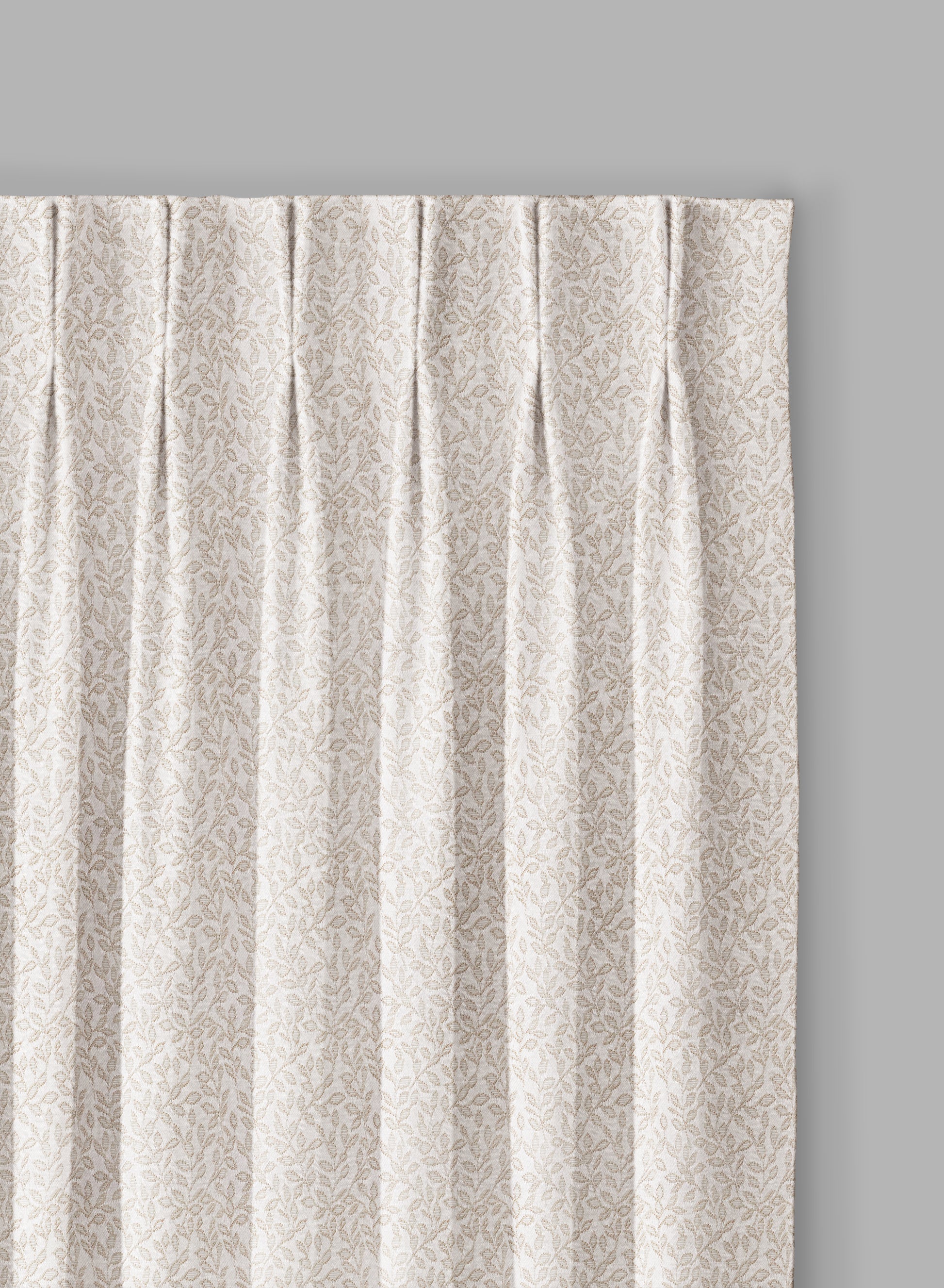 Eudora Jacquard Room Darkening Curtains | European Jacquard Weave | Oatleaf | Set of 2 | Fully Customizable