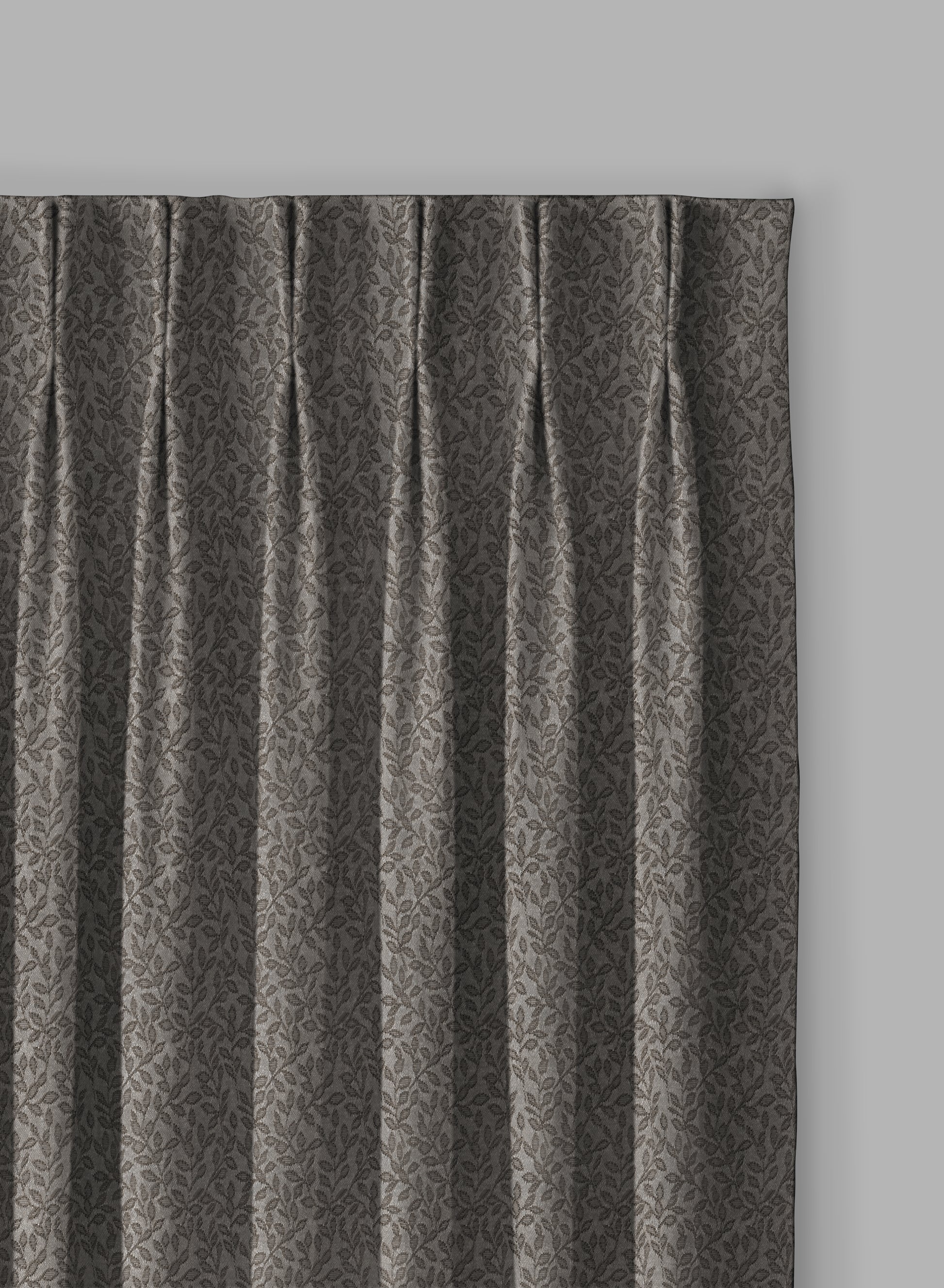 Eudora Jacquard Room Darkening Curtains | European Jacquard Weave | Café Dusk | Set of 2 | Fully Customizable