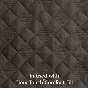 Home Crayons CloudTouch™ Comforter Set | All-Season | 33% Oversized | Includes 2 Pillow Covers & 2 Cushion Covers | Espresso Earth
