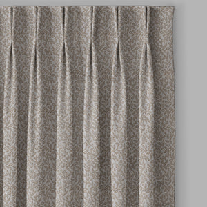 Eudora Jacquard Room Darkening Curtains | European Jacquard Weave | Tan | Set of 2 | Fully Customizable
