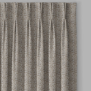 Eudora Jacquard Room Darkening Curtains | Pebble Jacquard Weave | Tan | Set of 2 | Fully Customizable