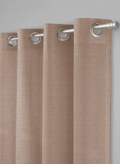 Cocoon Room Darkening Curtains | Camel | Set of 2