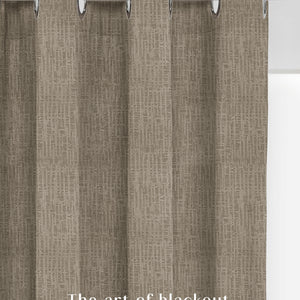 Elora Textured Blackout Curtains | Minimal Design & Total Light Block | Khaki Green | Set of 2 | Fully Customizable