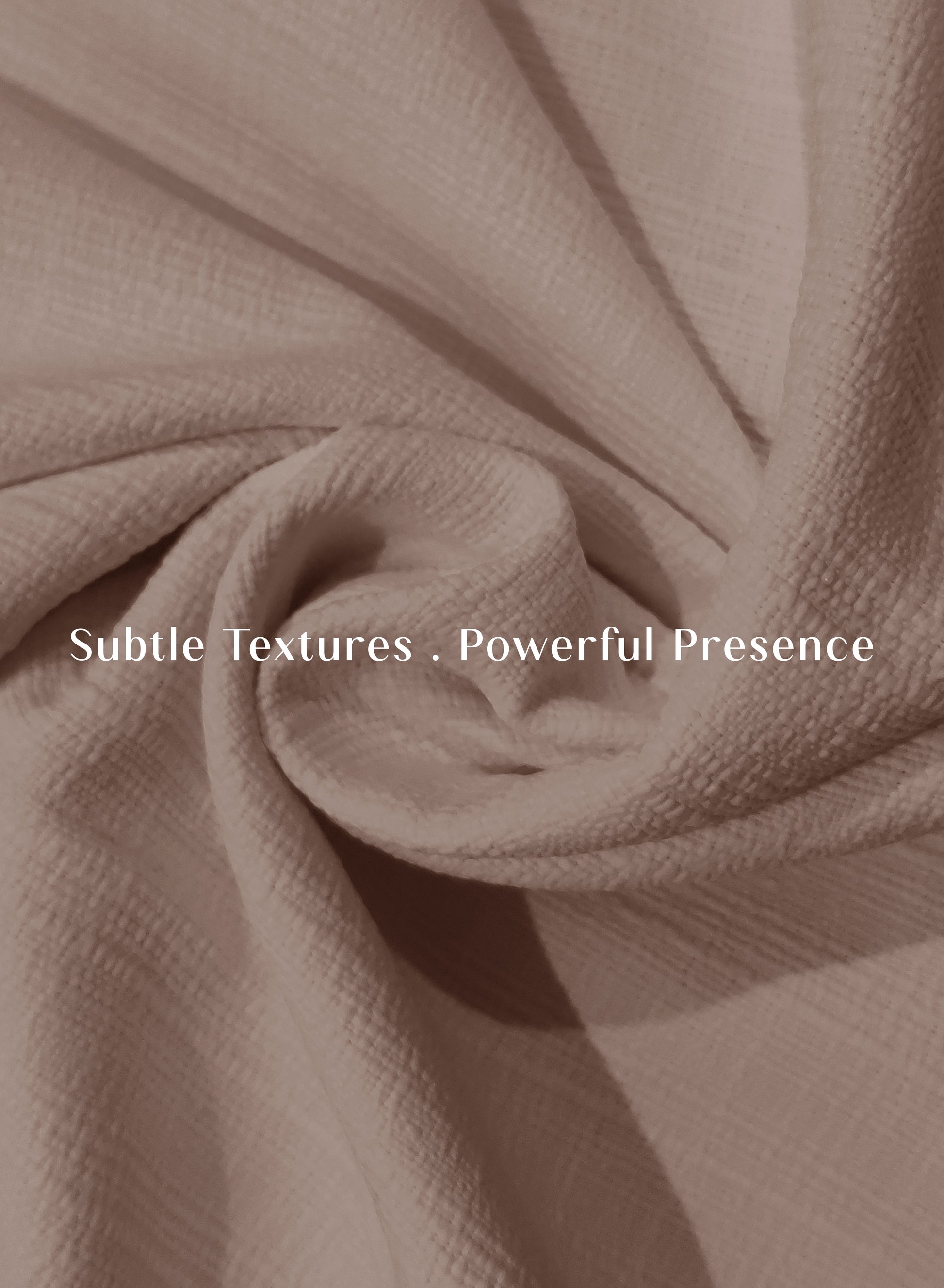 Cocoon Minimal Texture Room Darkening Curtains | Modern Aesthetic | Camel | Set of 2 | Fully Customizable