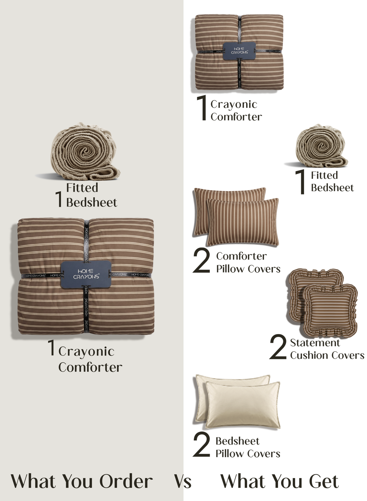 Crayonic™ 8-Piece Bedding Set | Café Mocha
