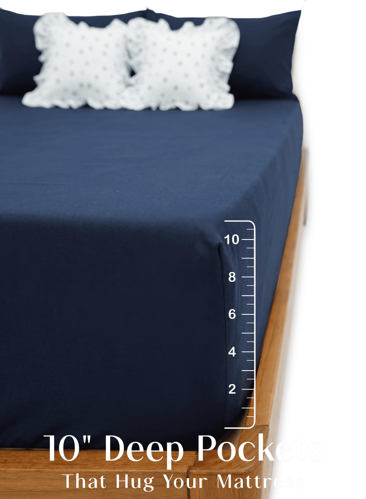 LuxeFit™ Fitted Bedsheet Set | Deepsea