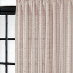 Amore Striped Sheer Curtains | Airy Elegance & Soft Light Filter | Beige | Set of 2 | Fully Customizable