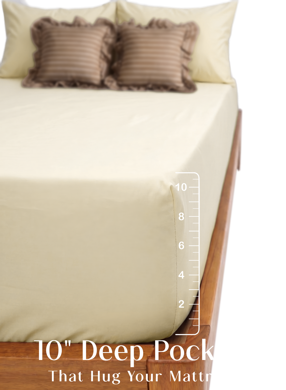 LuxeFit™ Fitted Bedsheet Set | Buttercream