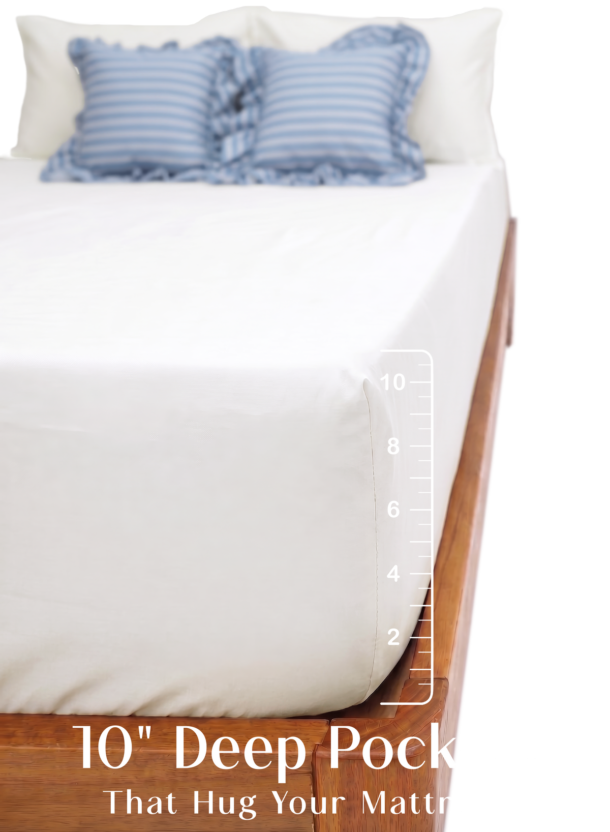 LuxeFit™ Fitted Bedsheet Set | Morning Glory - Coastal