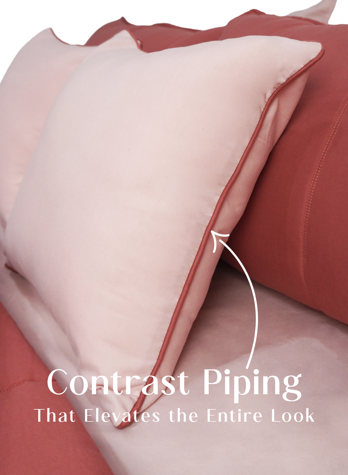Cocoon 8-Piece Bedding Set | Terracotta