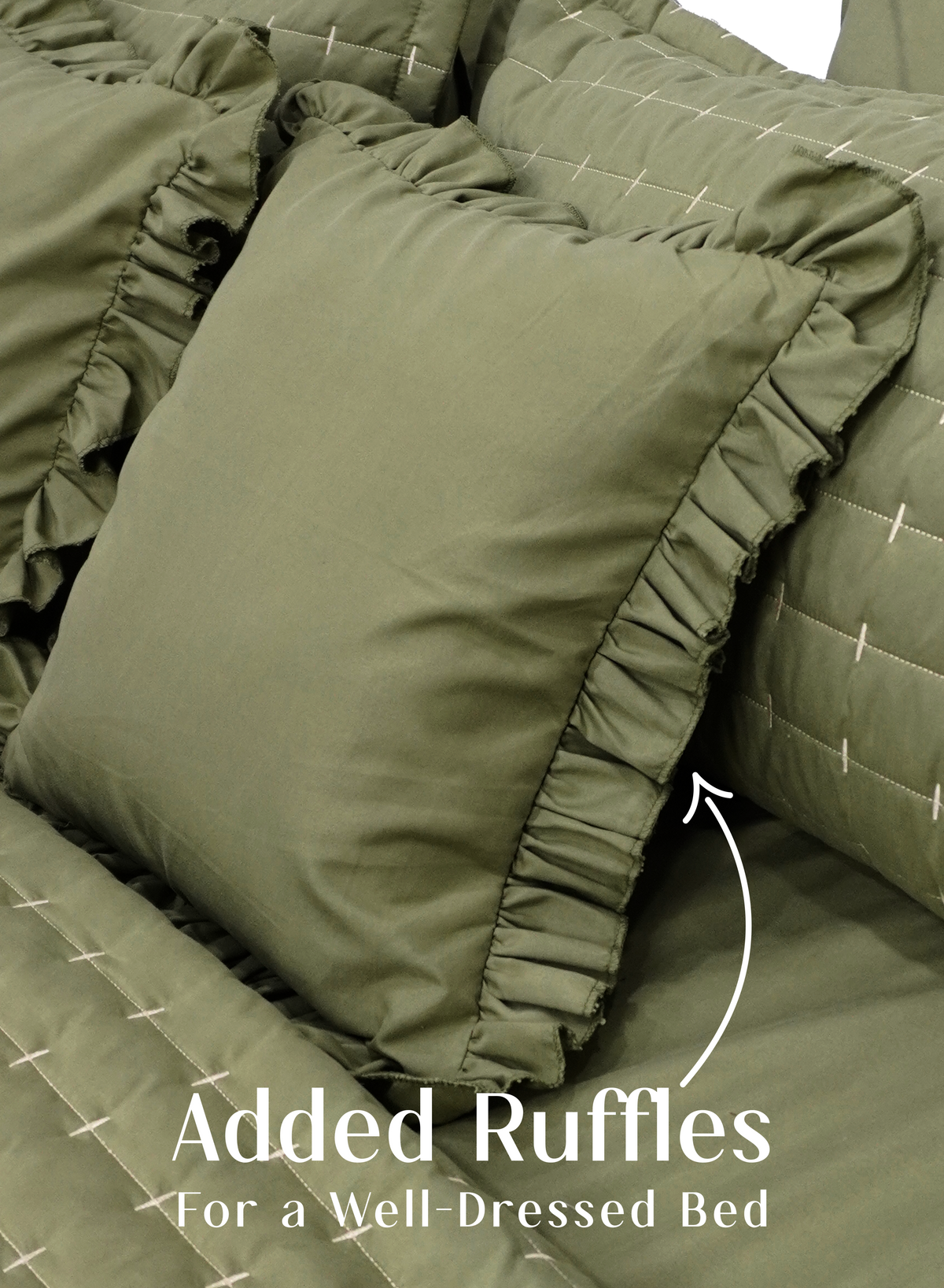 CloudTouch™ 8-Piece  Bedding Set | Olive Grove