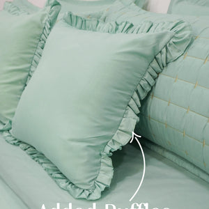Home Crayons CloudTouch™ 8-Piece AC Bedding Set | Complete Bedroom Upgrade in One Set | Matcha Milk