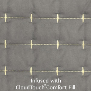 Home Crayons CloudTouch™ Comforter Set | All-Season | 33% Oversized | Includes 2 Pillow Covers & 2 Cushion Covers | Smoked Coffee