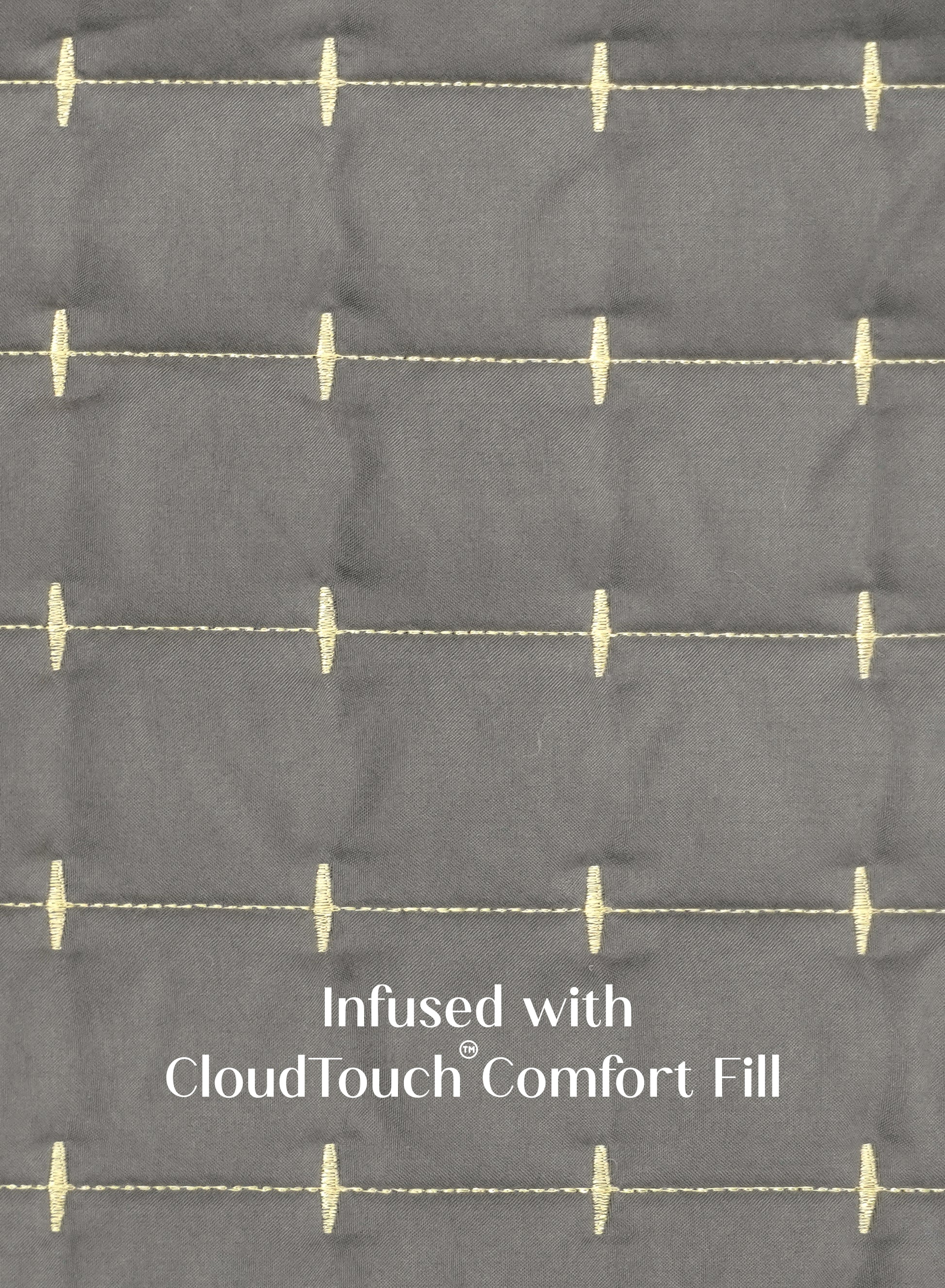 Home Crayons CloudTouch™ Comforter Set | All-Season | 33% Oversized | Includes 2 Pillow Covers & 2 Cushion Covers | Smoked Coffee