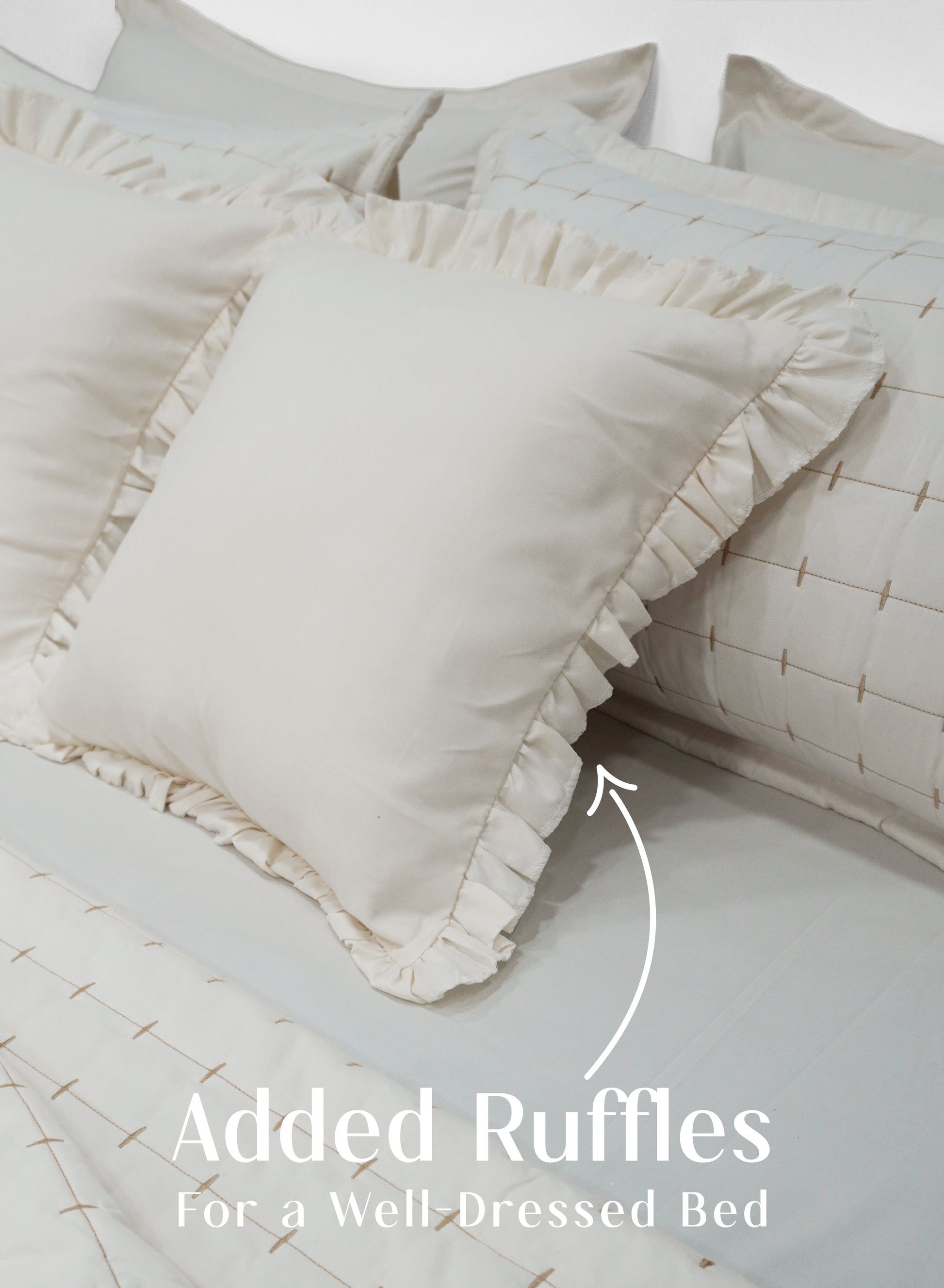 Home Crayons CloudTouch™ 8-Piece AC Bedding Set | Complete Bedroom Upgrade in One Set | Morning Glory