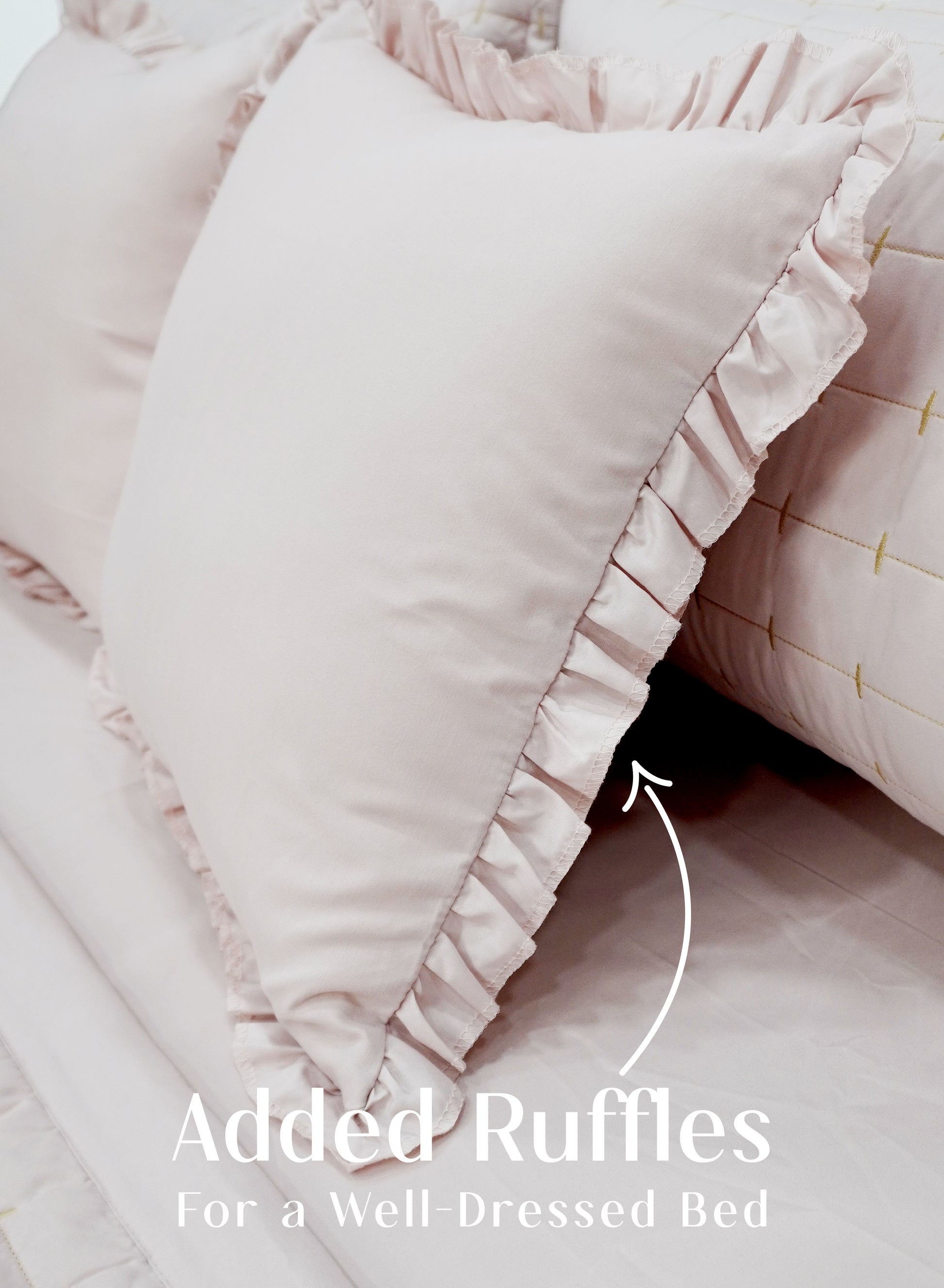 Home Crayons CloudTouch™ 8-Piece AC Bedding Set | Complete Bedroom Upgrade in One Set | Sakura Blush