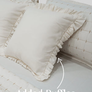 Home Crayons CloudTouch™ 5-Piece AC Comforter Set | 33% Oversized | Includes 2 Pillow & 2 Cushion Covers | Morning Glory