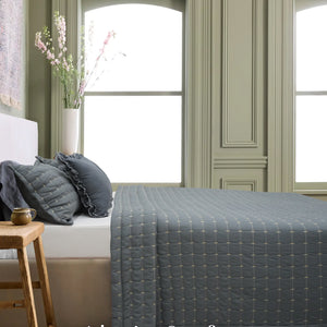 Home Crayons CloudTouch™ Comforter Set | All-Season | 33% Oversized | Includes 2 Pillow Covers & 2 Cushion Covers | Pebble Gray
