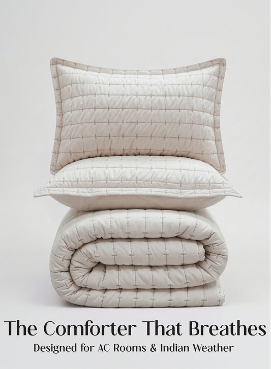 Home Crayons CloudTouch™ 5-Piece AC Comforter Set | 33% Oversized | Includes 2 Pillow & 2 Cushion Covers | Morning Glory