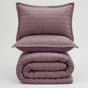 Home Crayons CloudTouch™ 5-Piece AC Comforter Set | 33% Oversized | Includes 2 Pillow & 2 Cushion Covers | Mulberry