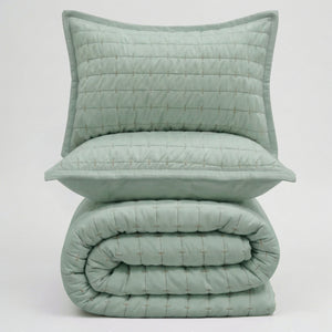 Home Crayons CloudTouch™ 5-Piece AC Comforter Set | 33% Oversized | Includes 2 Pillow & 2 Cushion Covers | Matcha Milk