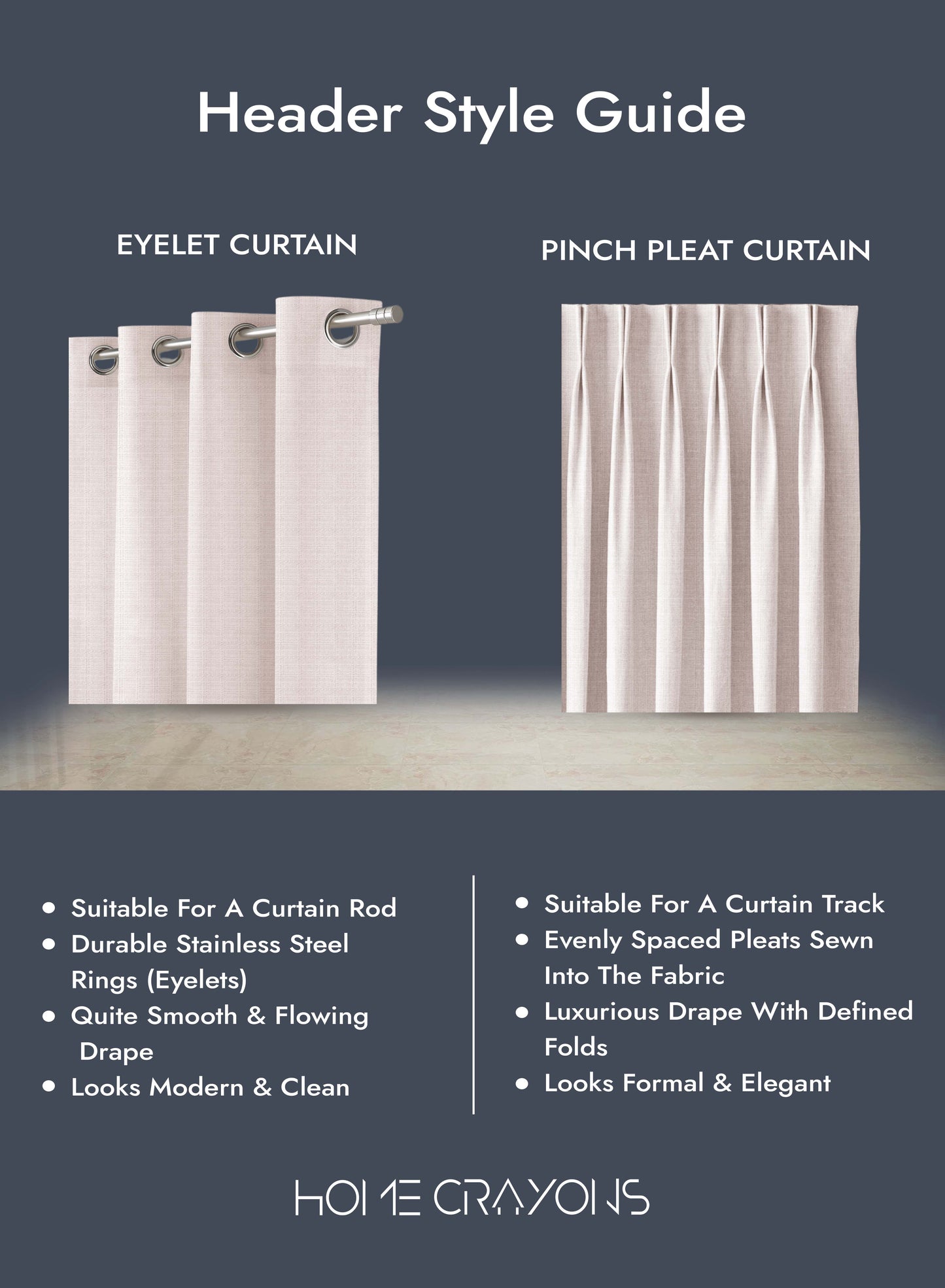 Casper Plain Blackout Curtains | Beige | Set of 2