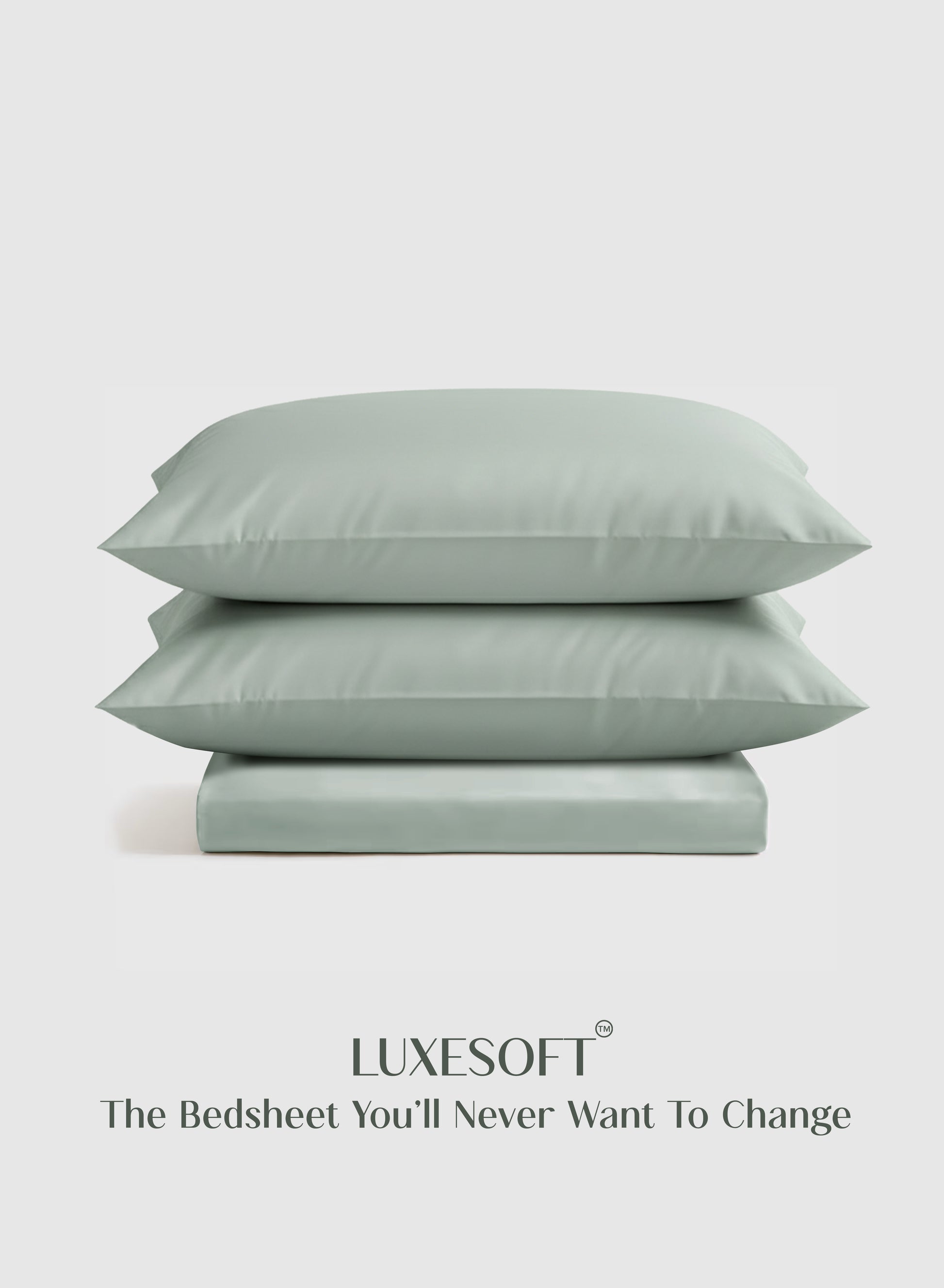 Home Crayons LuxeSoft™ Double Bedsheet Set | Oversized King | Includes 2 Pillow Covers & 2 Cushion Covers | Matcha Milk