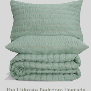 Home Crayons CloudTouch™ 8-Piece Bedding Set | Complete Bedroom Makeover in One Set | Matcha Milk