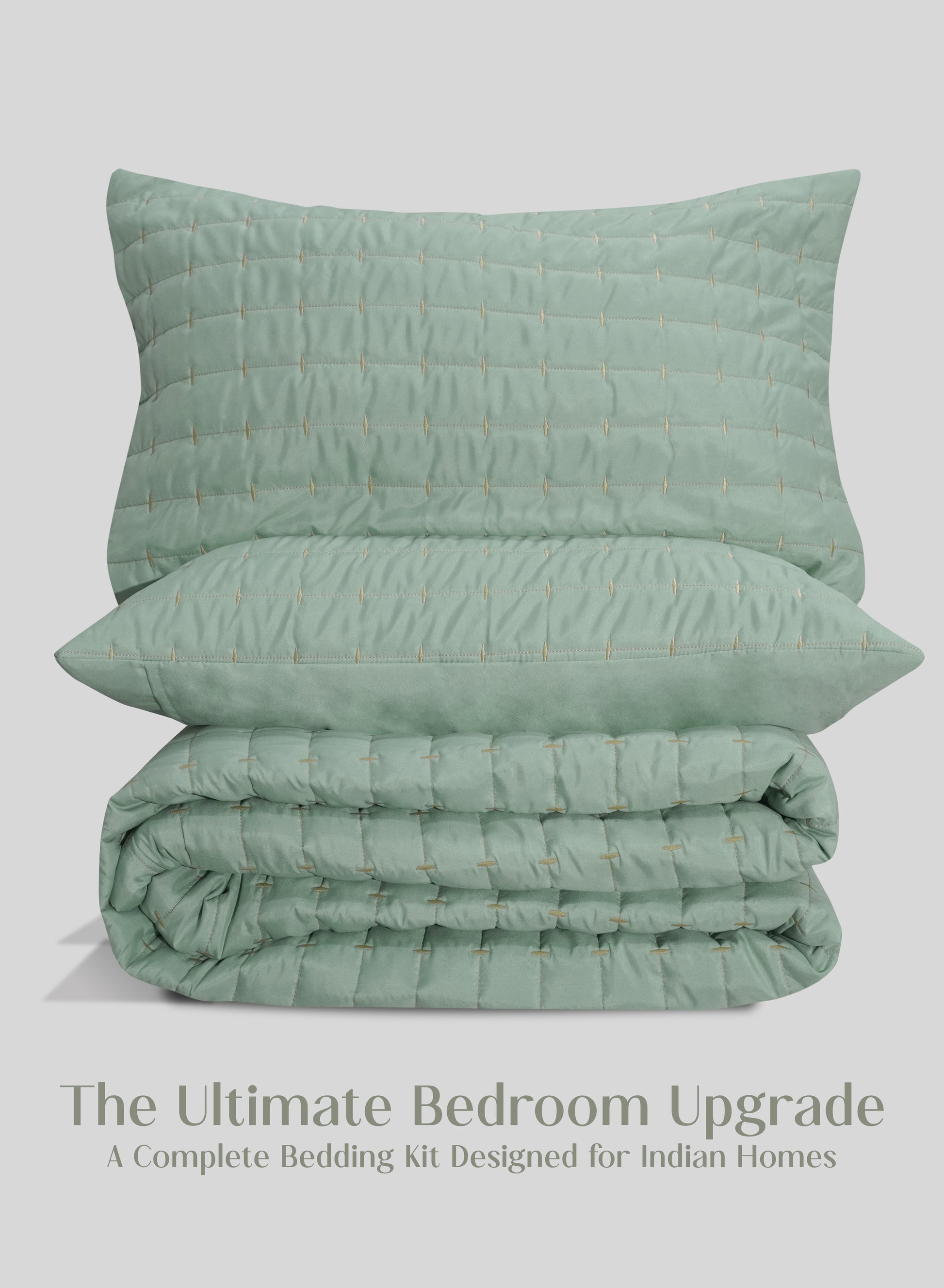 Home Crayons CloudTouch™ 8-Piece Bedding Set | Complete Bedroom Makeover in One Set | Matcha Milk