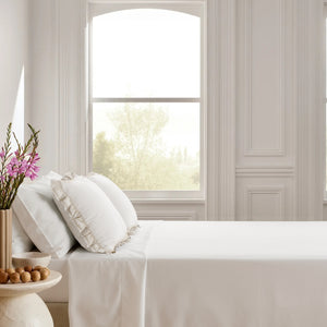 Home Crayons LuxeSoft™ Double Bedsheet Set | Oversized King | Includes 2 Pillow Covers & 2 Cushion Covers | Morning Glory