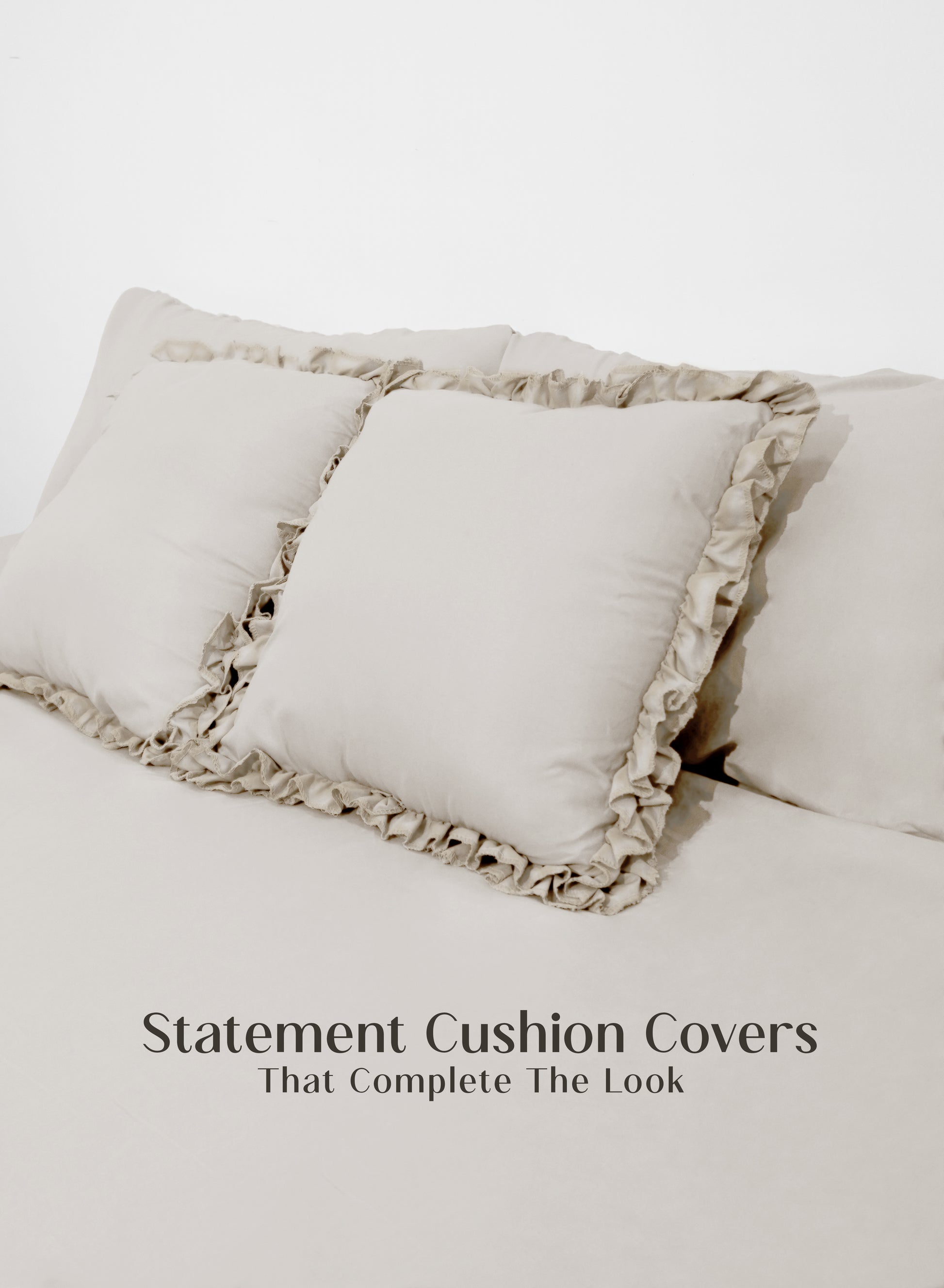 Home Crayons LuxeSoft™ Double Bedsheet Set | Oversized King | Includes 2 Pillow Covers & 2 Cushion Covers | Morning Glory