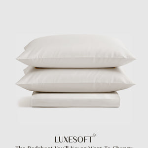 Home Crayons LuxeSoft™ Double Bedsheet Set | Oversized King | Includes 2 Pillow Covers & 2 Cushion Covers | Morning Glory